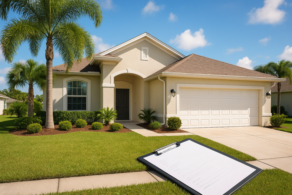 Florida home exterior and insurance inspection documents